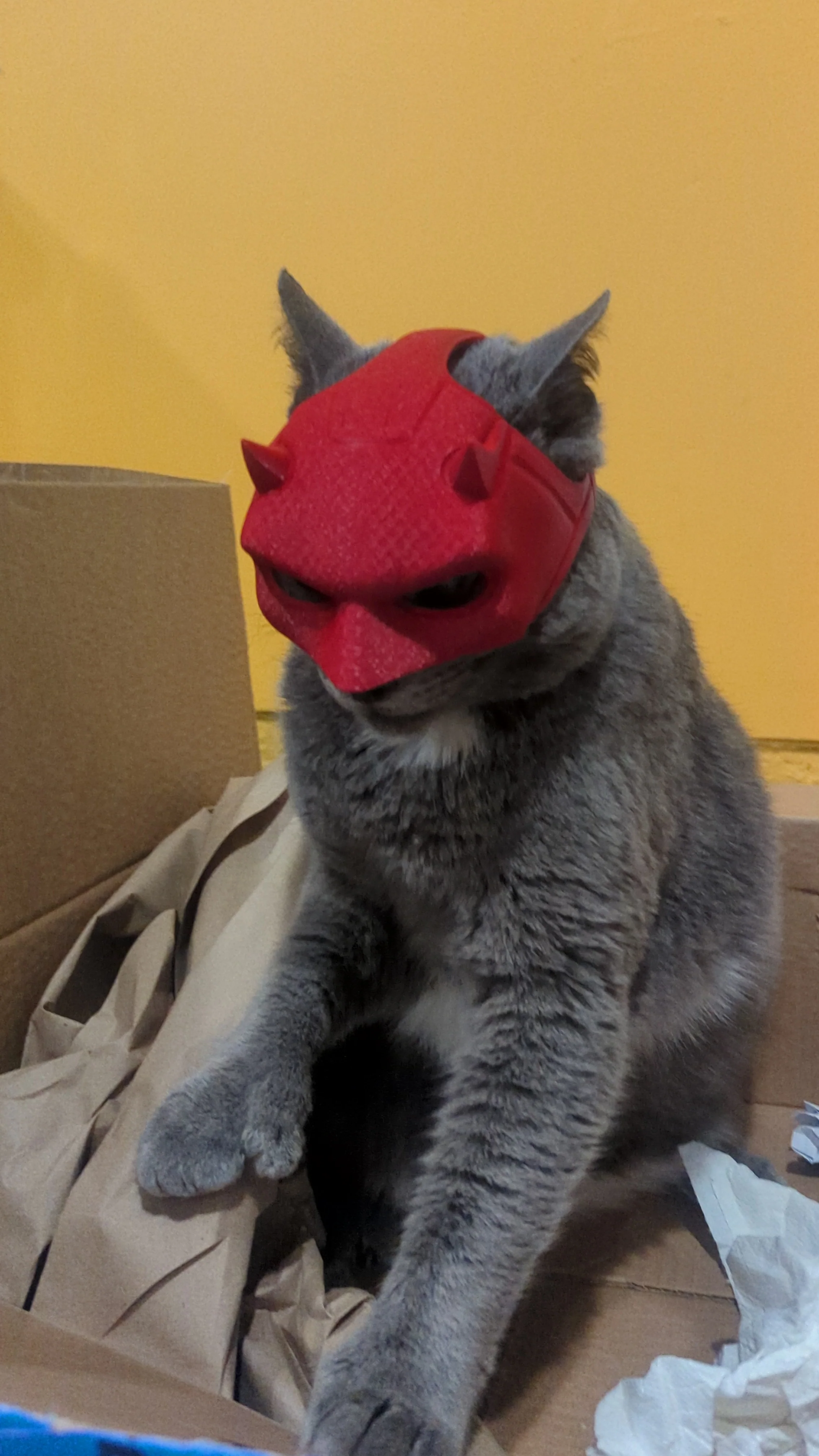 3d Printed Daredevil Cat Mask - Image 6