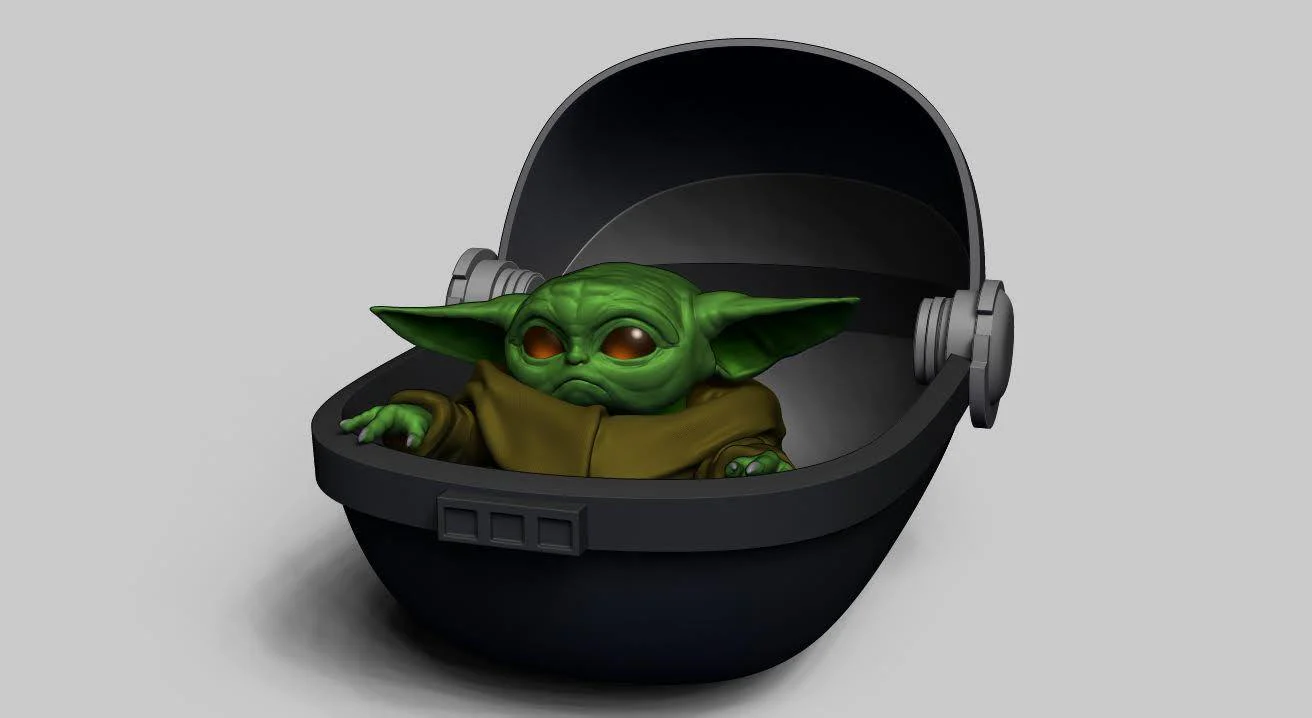 Baby Yoda in Crib STL - Image 4