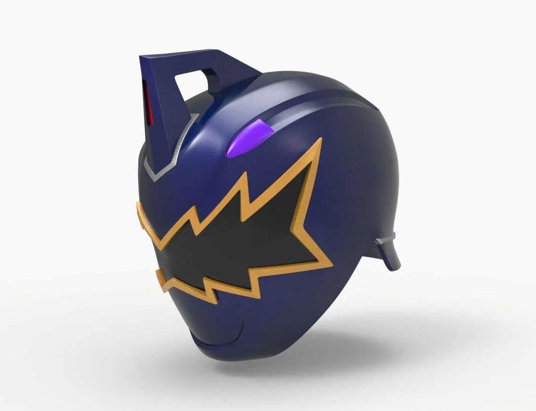 Black Dino Thunder Power Ranger Helmet STL - Image 6