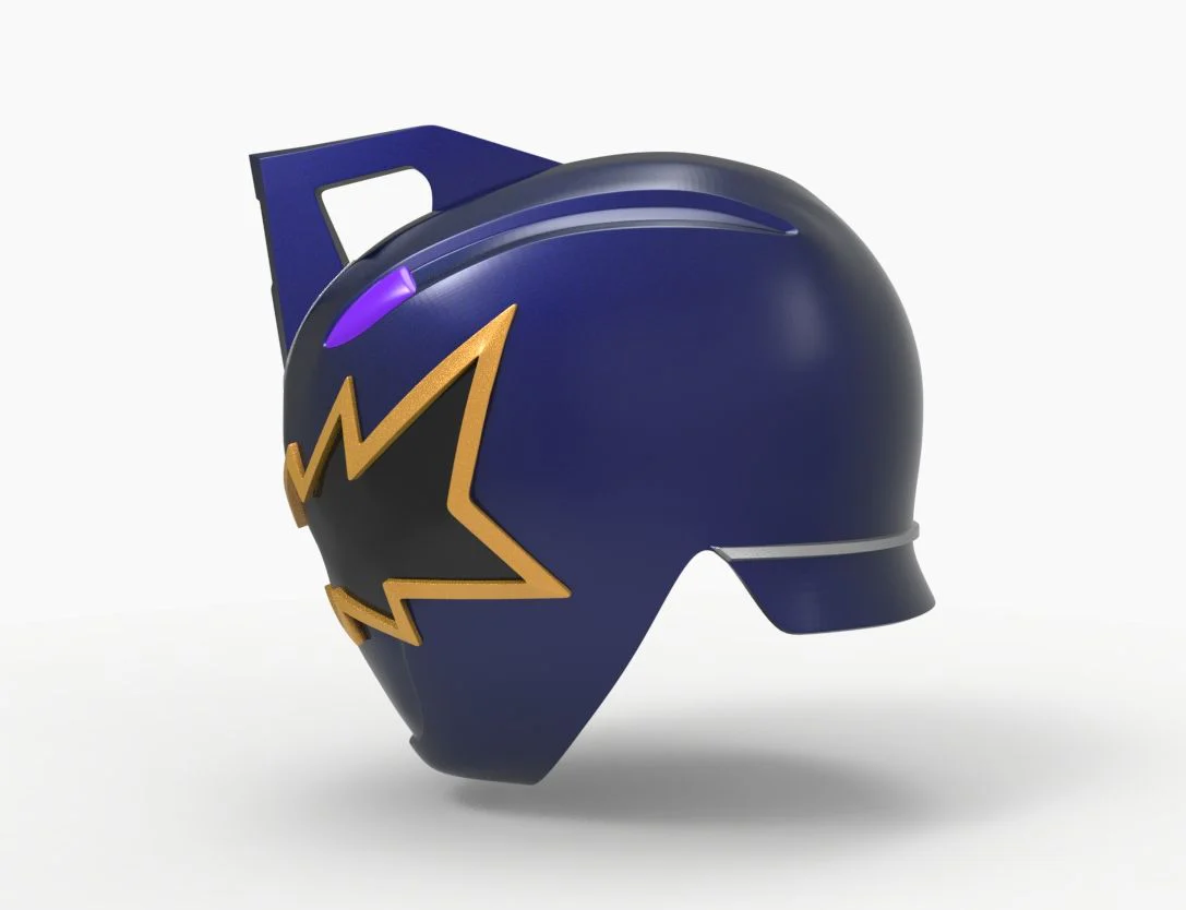 Black Dino Thunder Power Ranger Helmet STL - Image 7