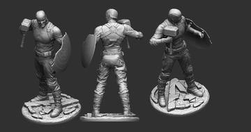 Captain America Avengers Assemble Figure - Image 3