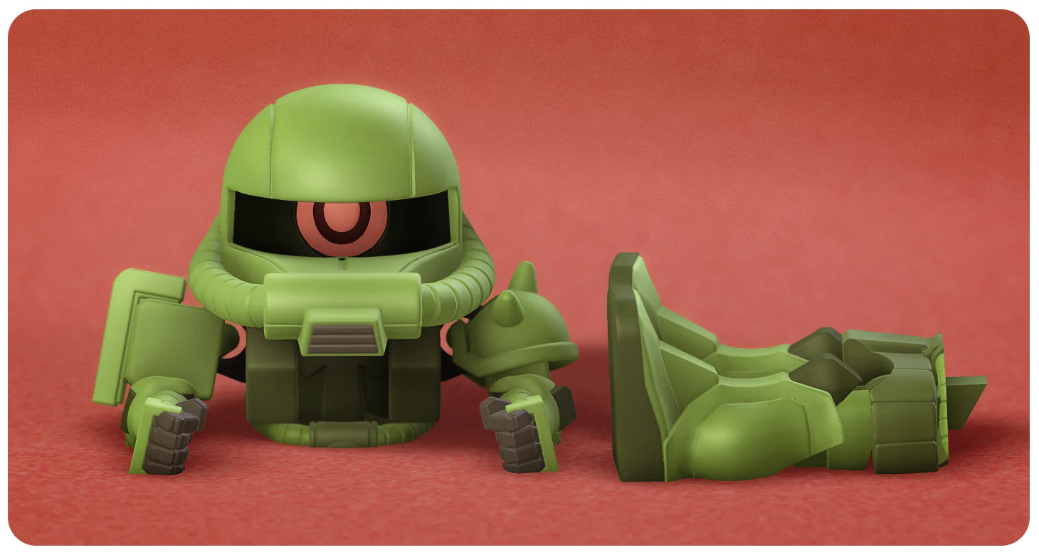 Chibi Flexi Zaku - Image 3