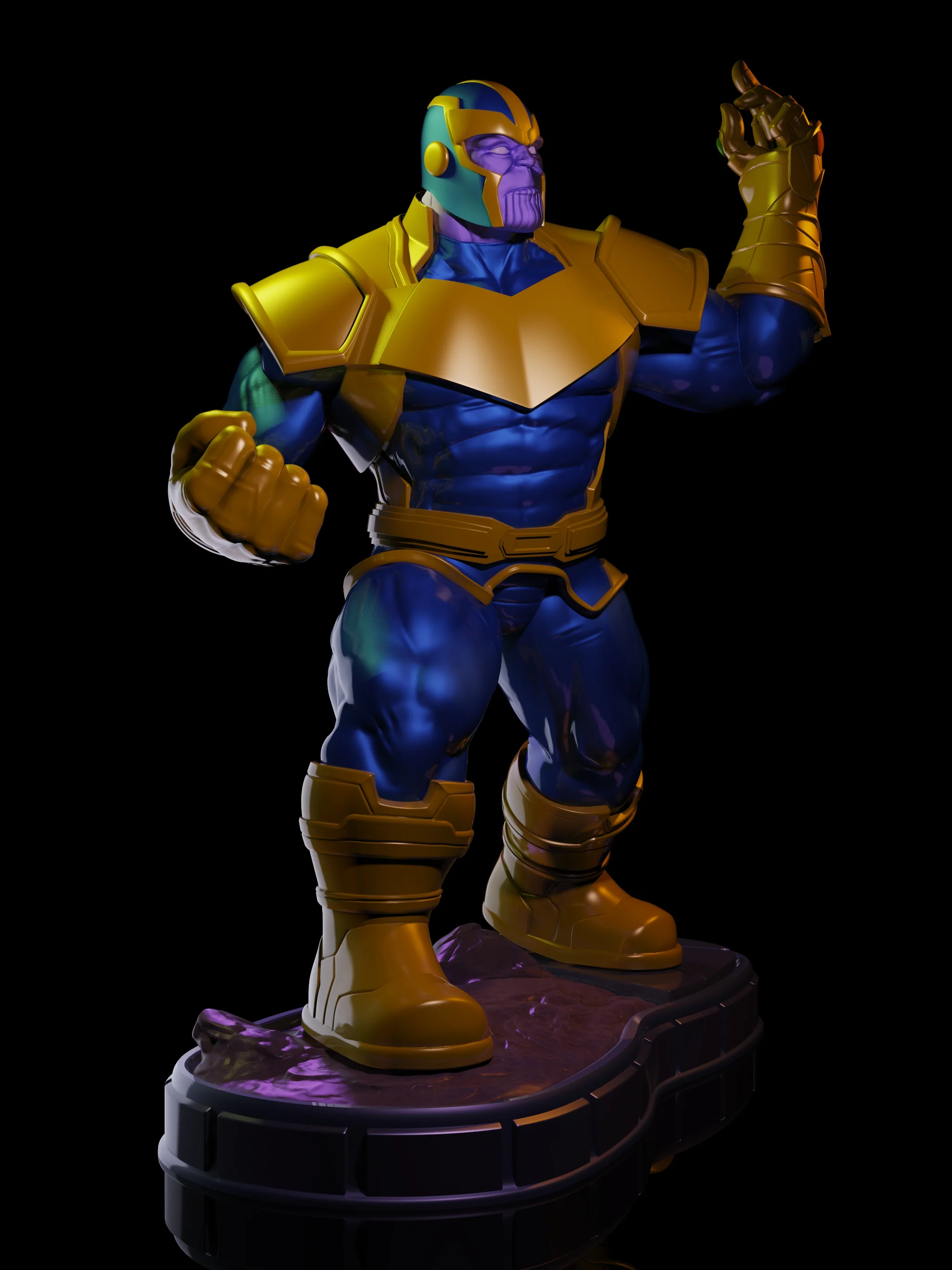 Comic Style Thanos Statue STL - Image 2