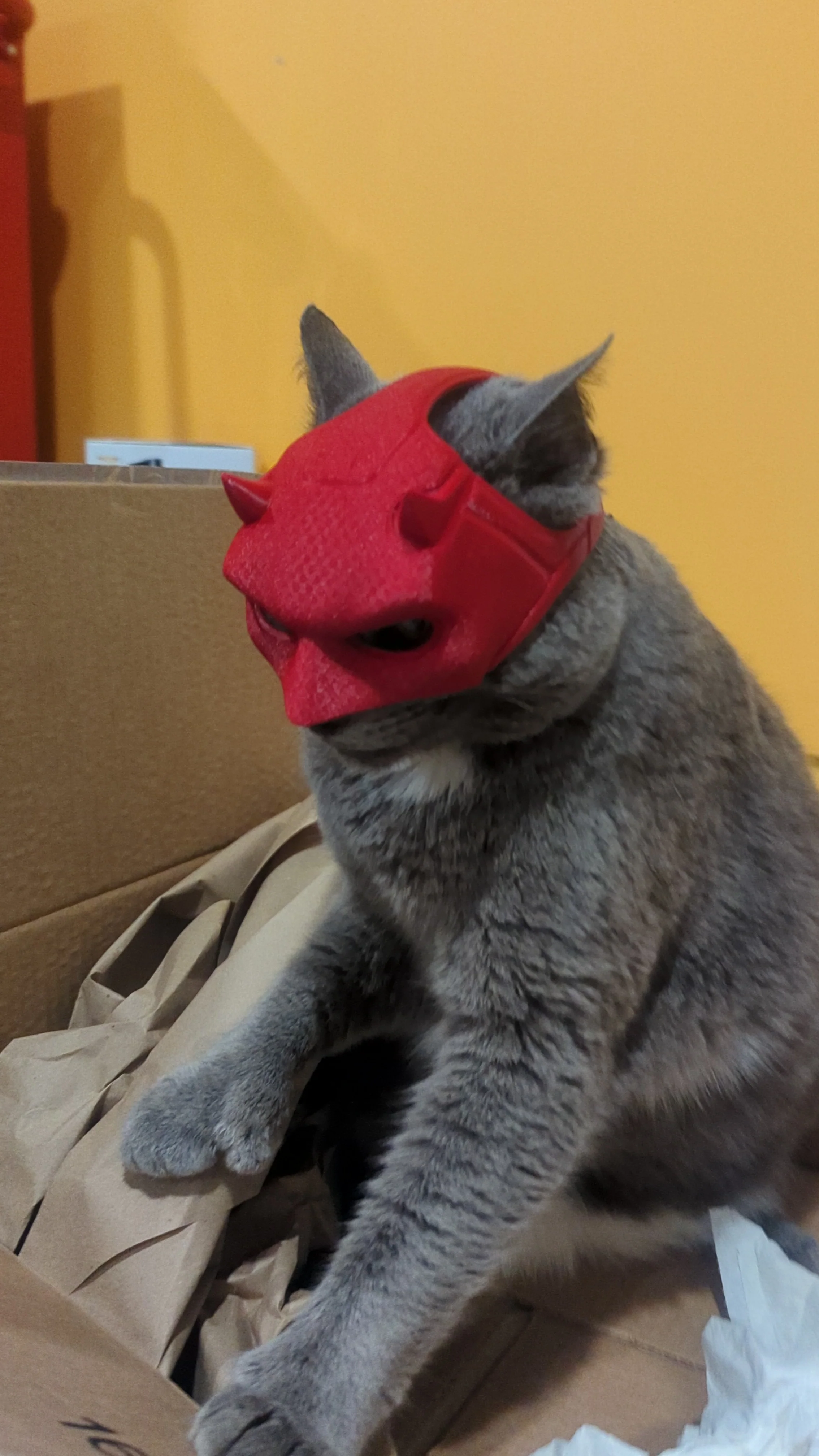 Daredevil Cat Cowl 3d Printing STL File - Image 5