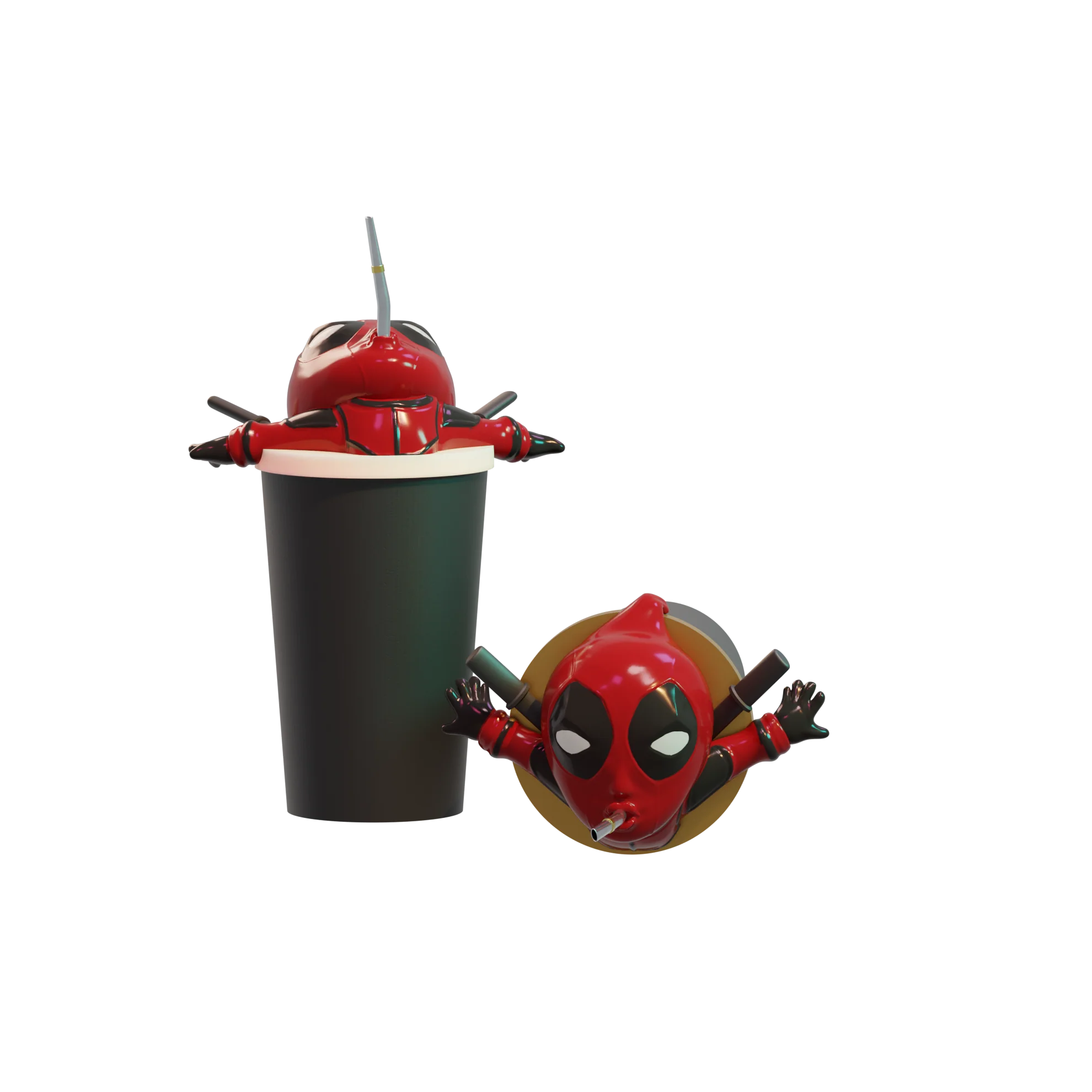Deadpool Soda Can Cup