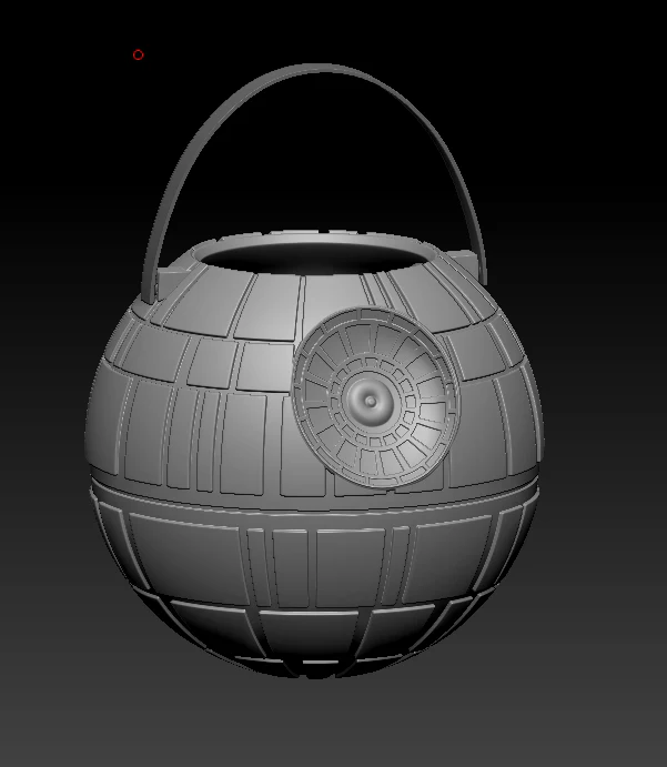 Death Star Halloween Candy Bucket