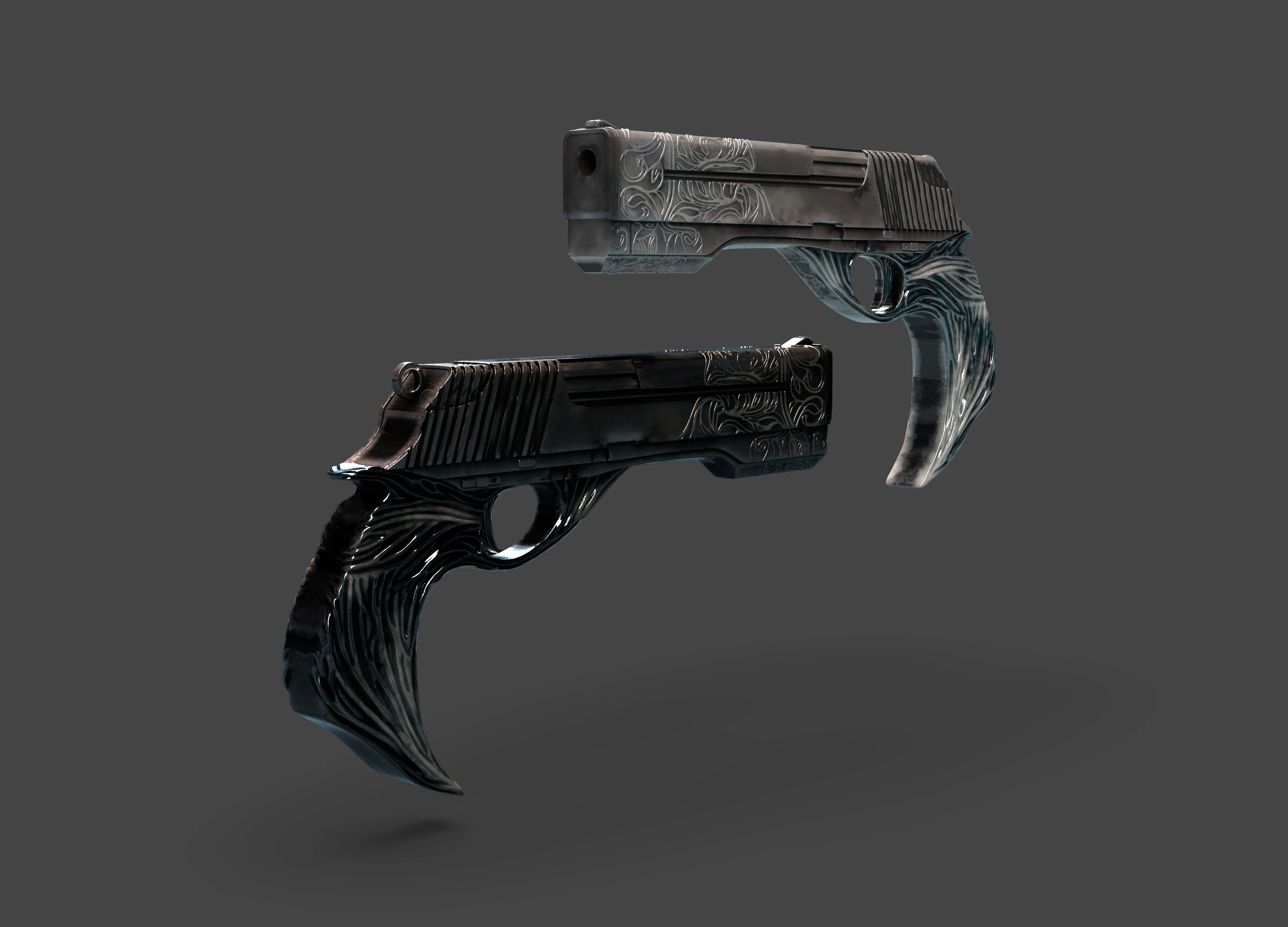 Devil May Cry Ebony and Ivory Pistols STL - Image 2