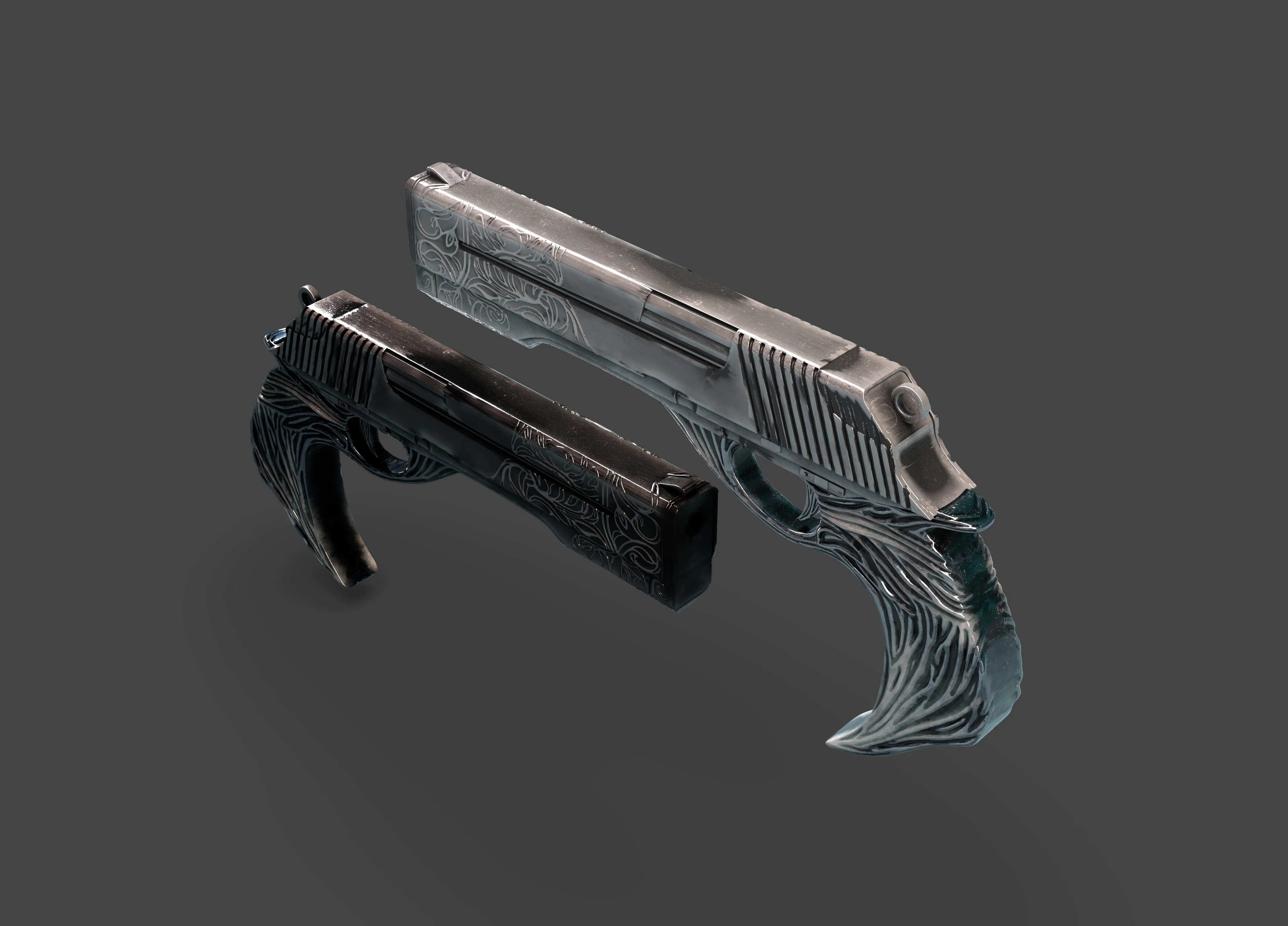 Devil May Cry Ebony and Ivory Pistols STL - Image 3