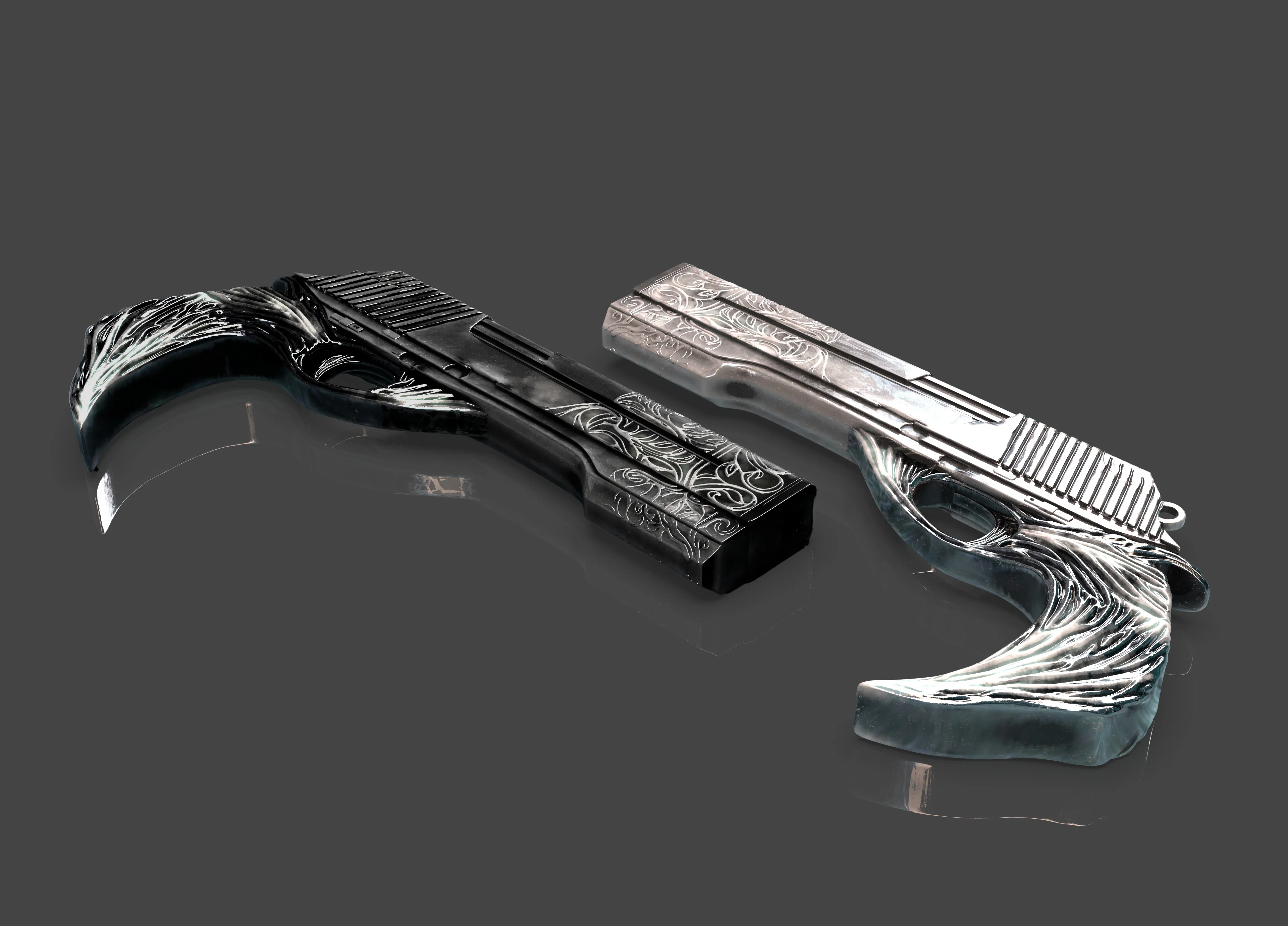 Devil May Cry Ebony and Ivory Pistols STL - Image 4