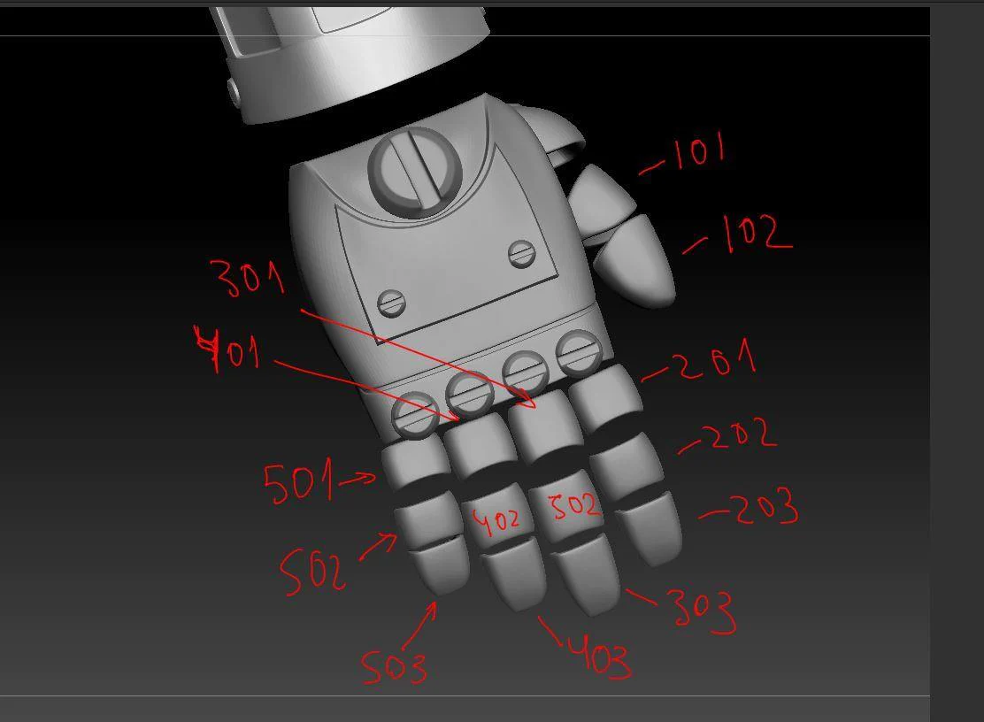 Full Metal Alchemist Edward Elric Arm STL - Image 9