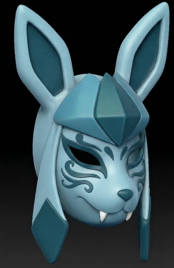 Glaceon Kitsune Mask - Image 2