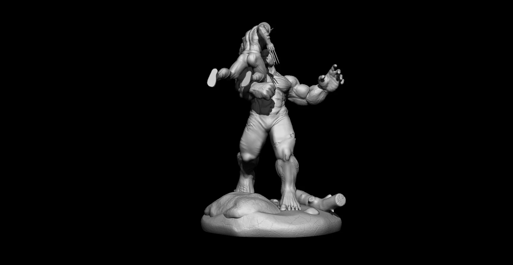 Hulk Vs Wolverine Figure - Image 3
