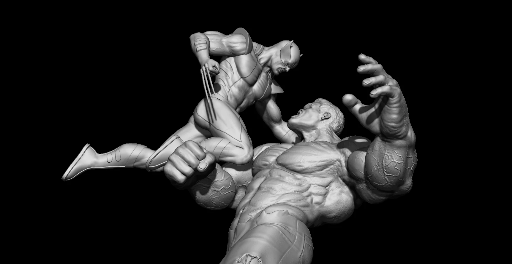 Hulk Vs Wolverine Figure - Image 4