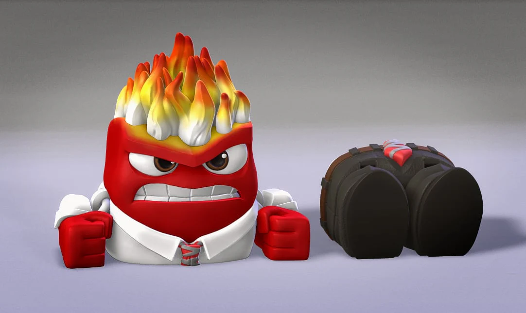 Inside Out Anger Flexi Toy - Image 2