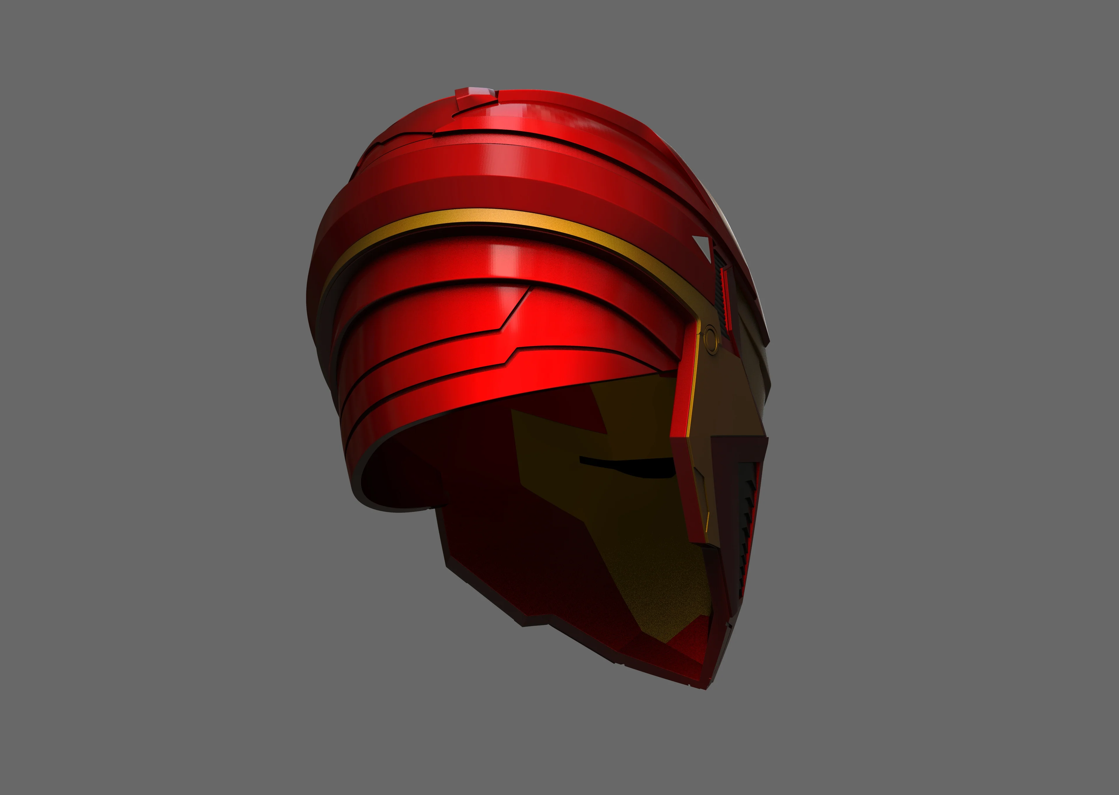 Iron Heart Model 2 Helmet STL - Image 7