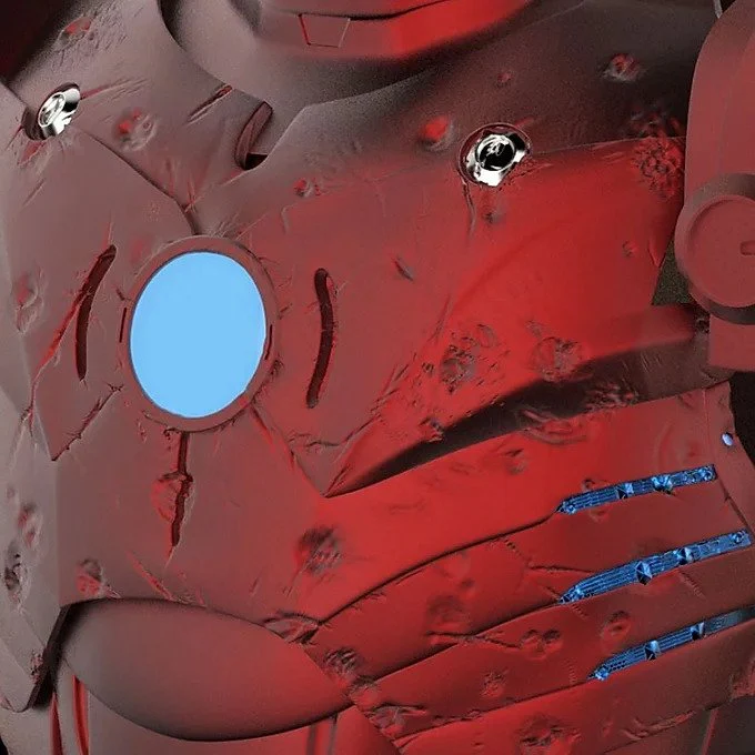 Iron Man MK3 with Battle Damage and Tech Chest - Image 11
