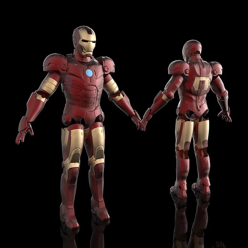 Iron Man MK3 with Battle Damage and Tech Chest - Image 12