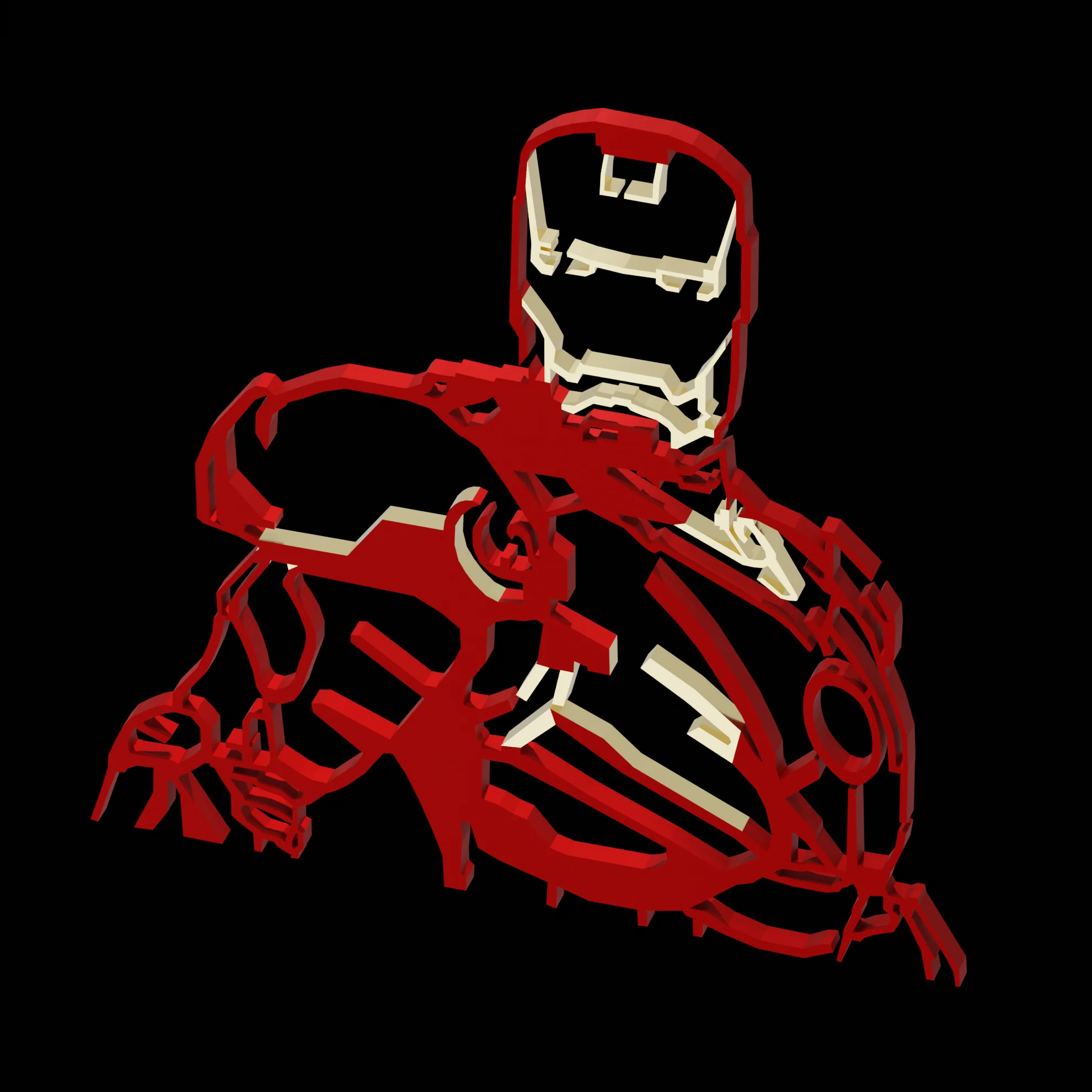 Iron Man Silhouette Wall Art - Image 3
