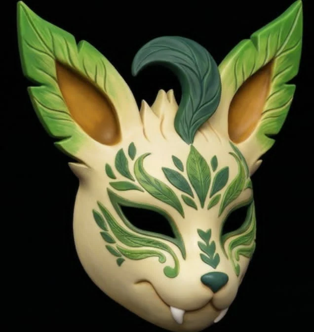 Leafeon Kitsune Mask - Image 3