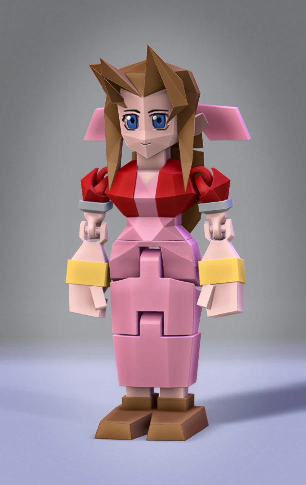 Low Poly Flexi Aerith - Image 3