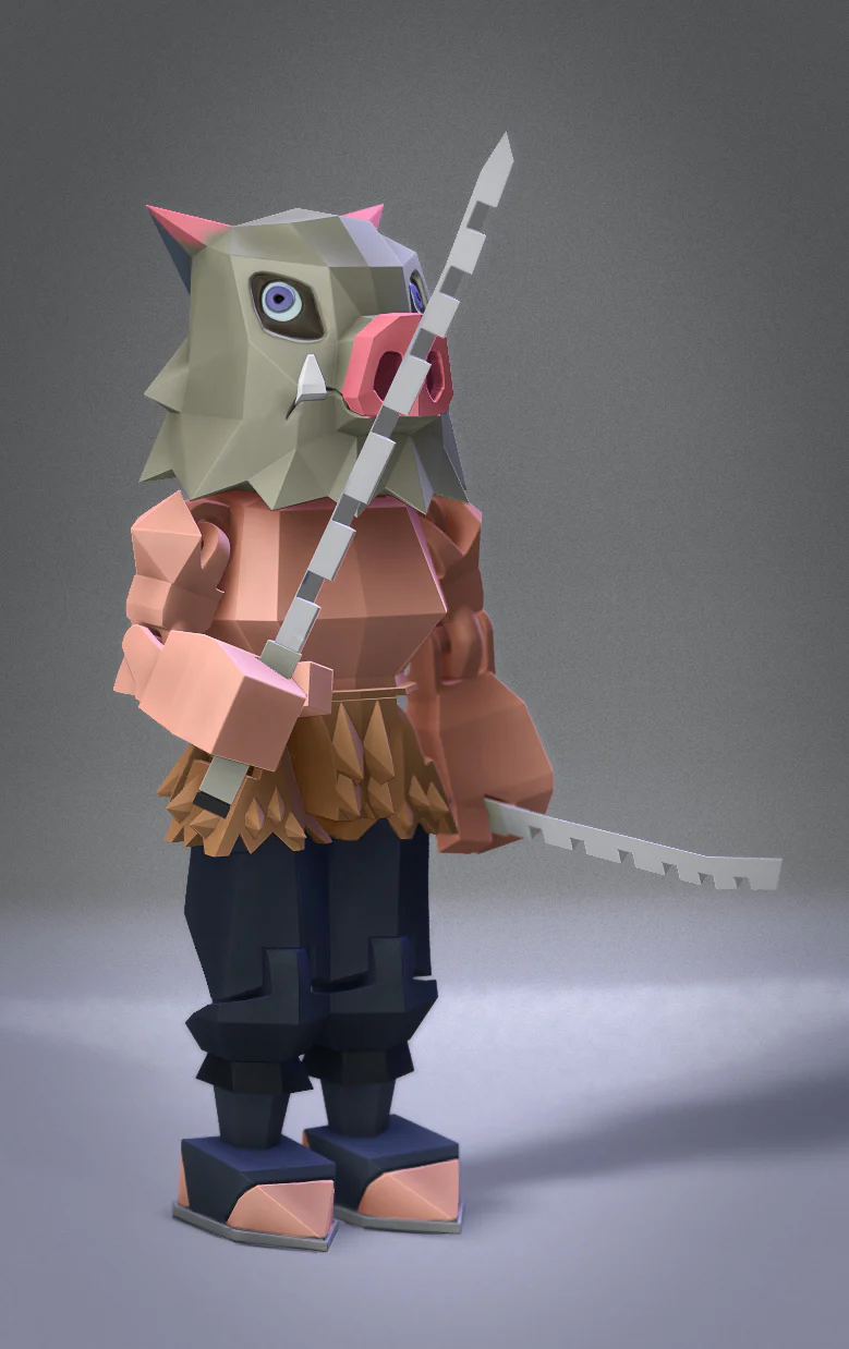Low Poly Flexi Inosuke