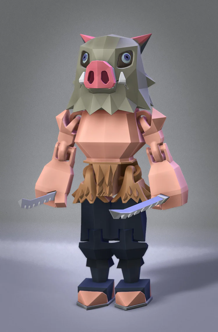 Low Poly Flexi Inosuke - Image 3
