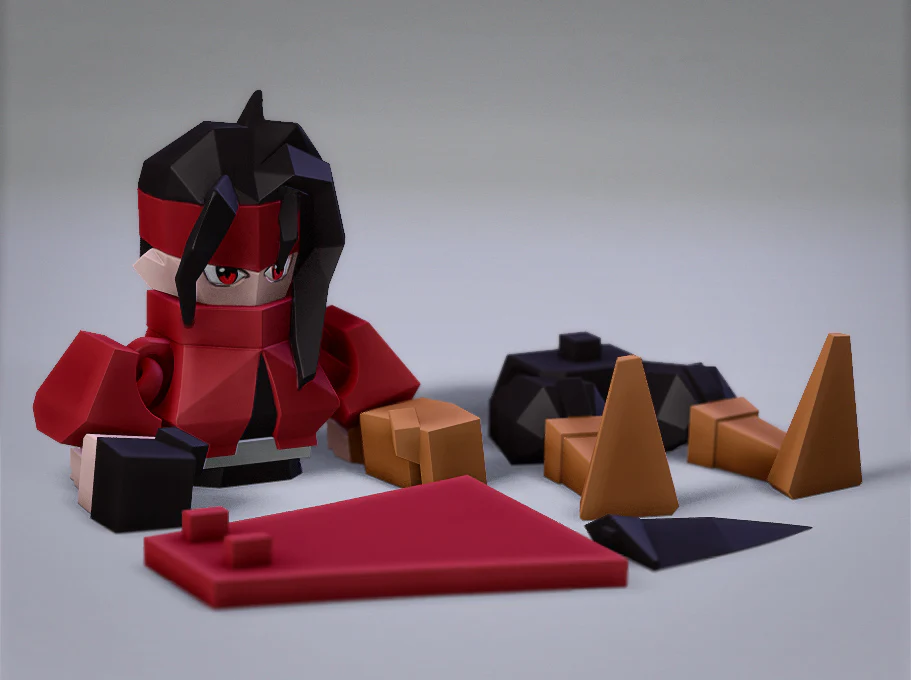 Low Poly Flexi Vincent Valentine - Image 2