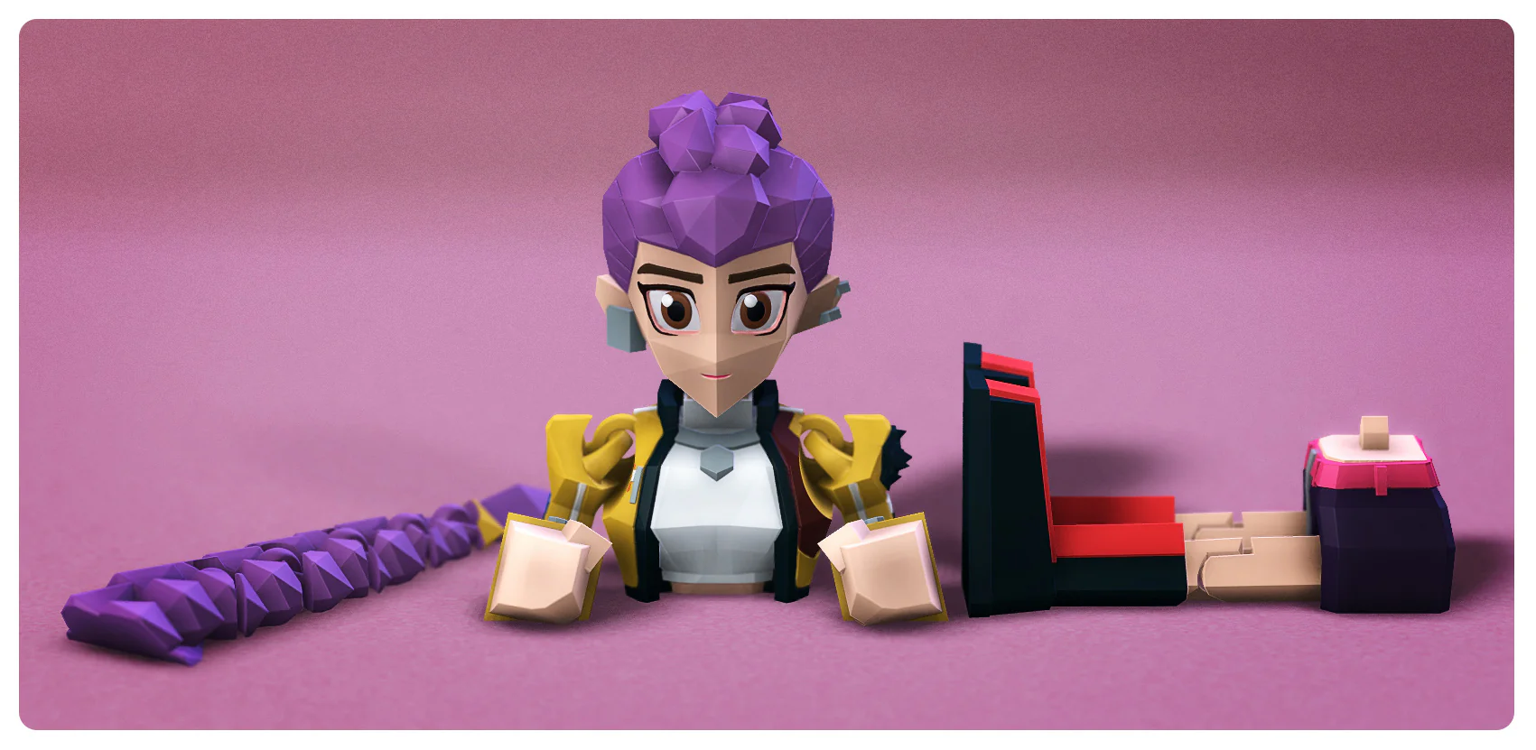 Low Poly KPop Demon Hunters Rumi - Image 3