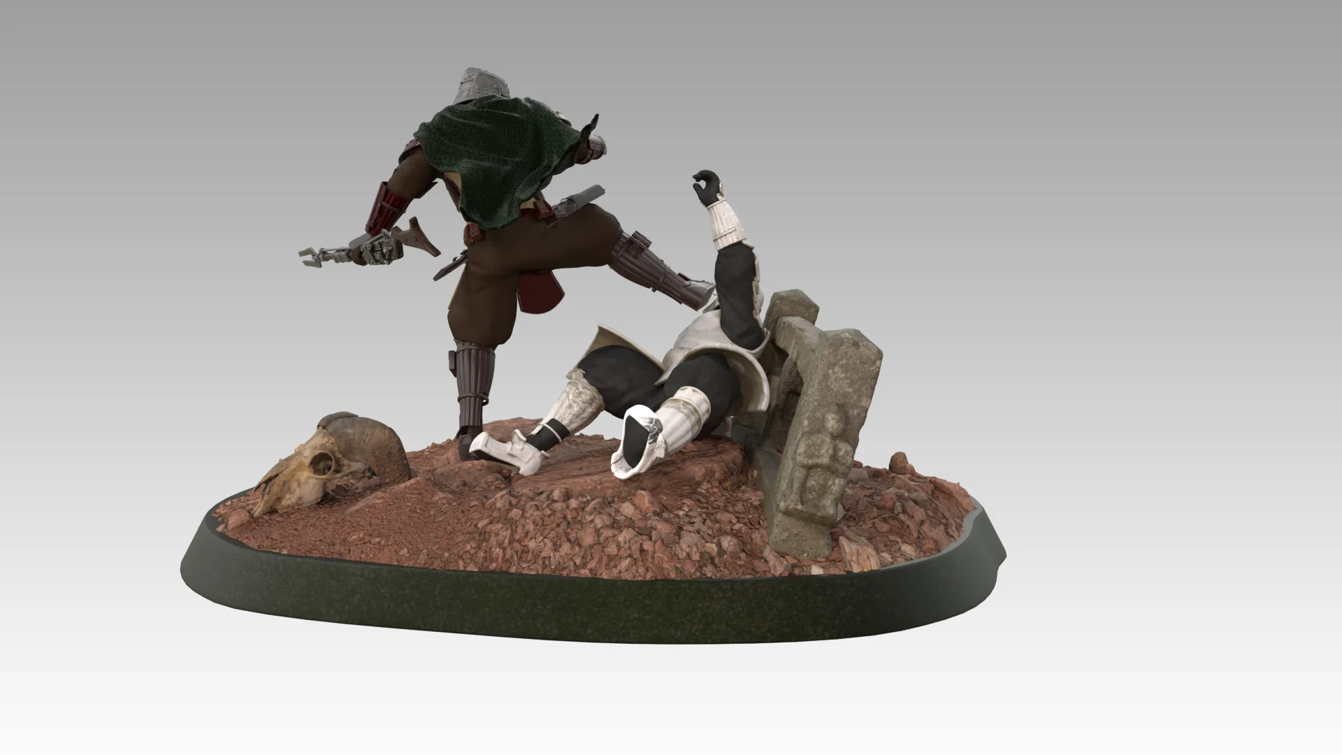 Mando Samurai Figure STL - Image 16