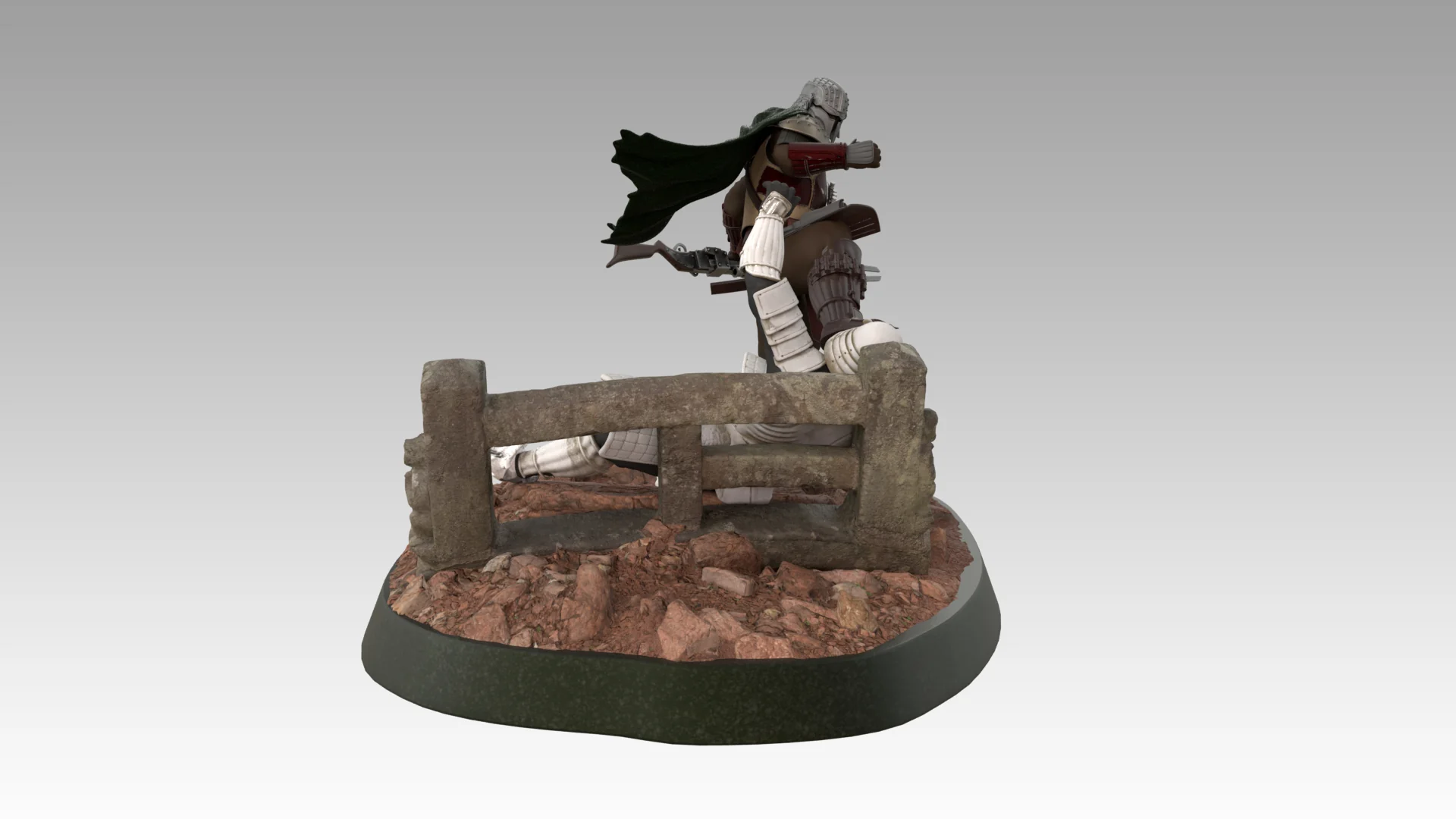Mando Samurai Figure STL - Image 17
