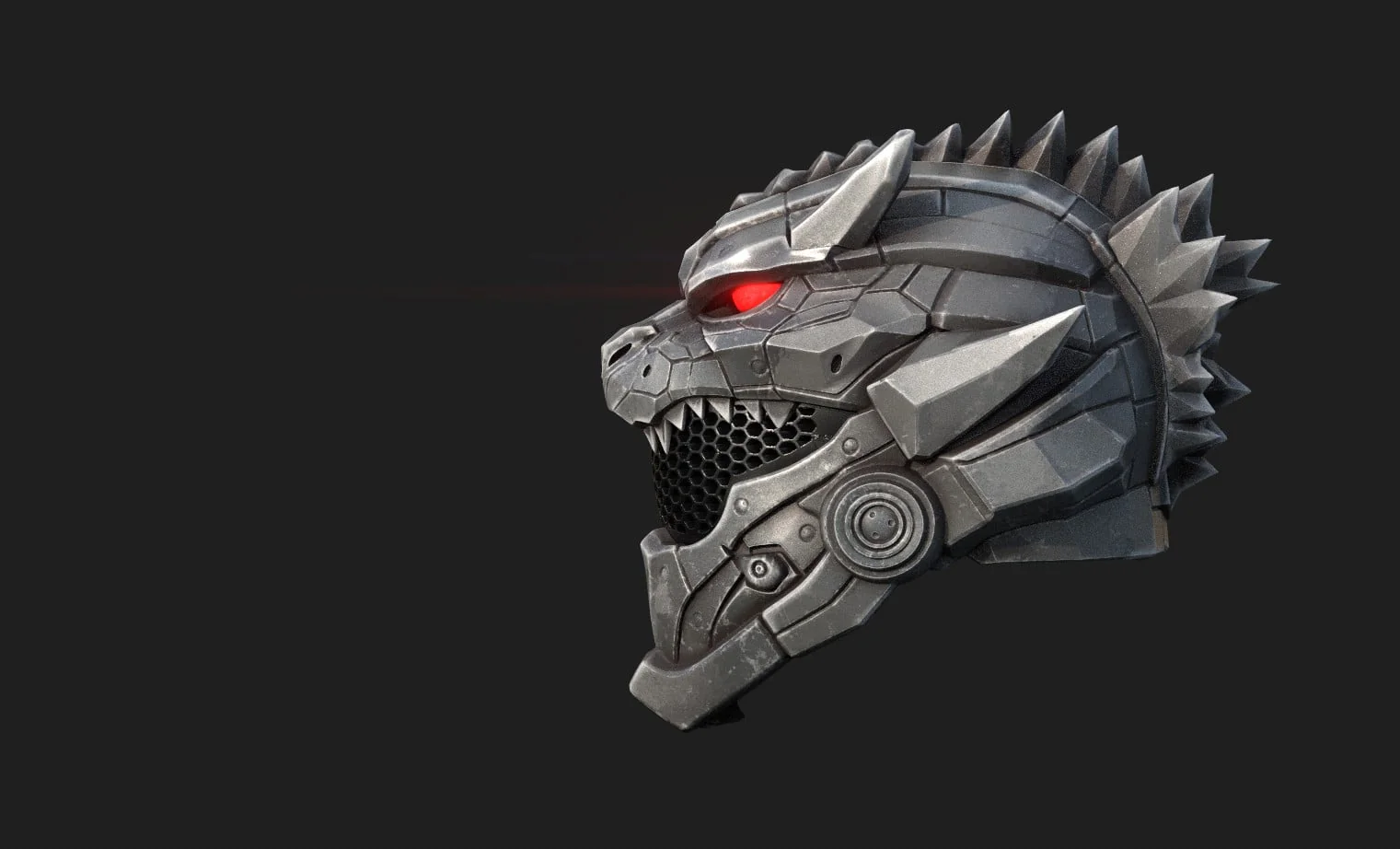 Mecha Godzilla Ranger Helmet - Image 3