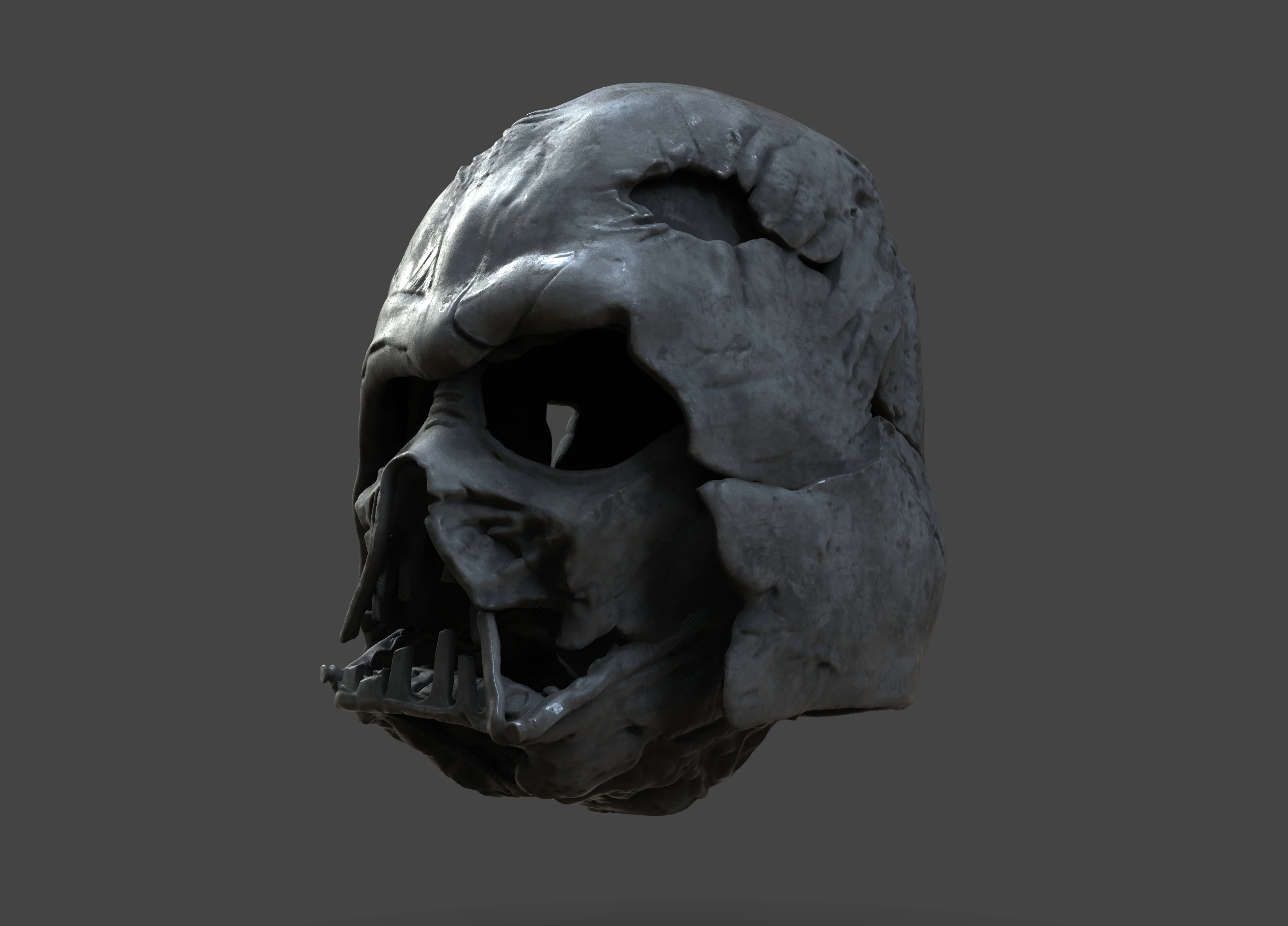 Melted Darth Vader Helmet Display - Image 3