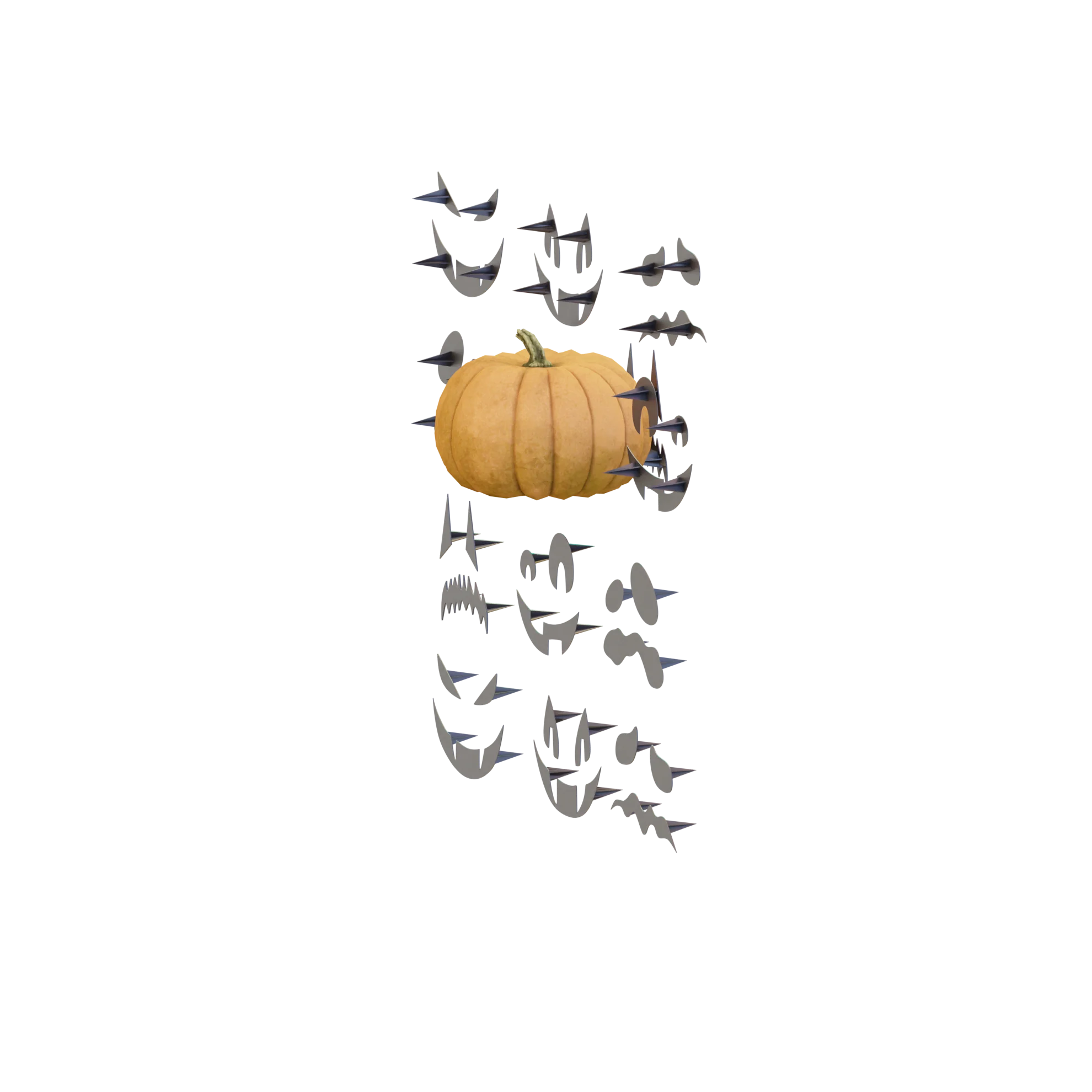 Mr Pumpkin Head Faces 1 - Image 3