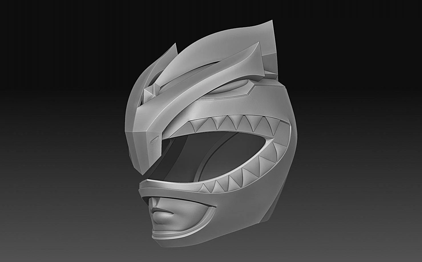 New Green Ranger Helmet STL - Image 7