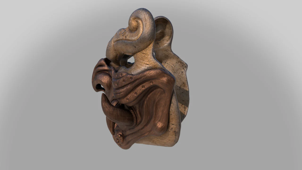 Oni Mask STL Variant 2 - Image 3