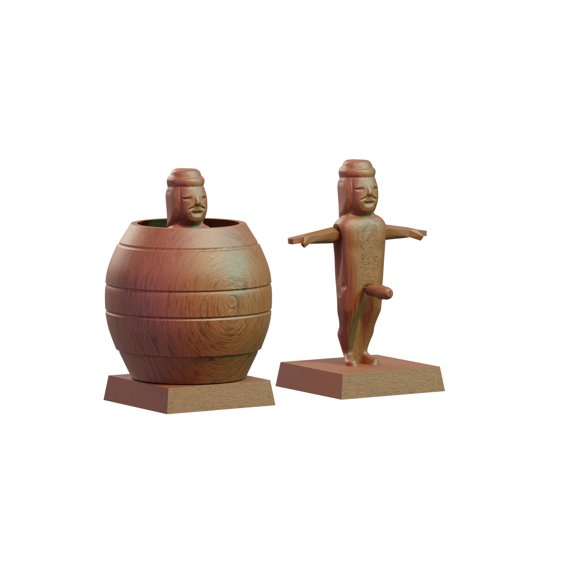 Philippine Man in a Barrel
