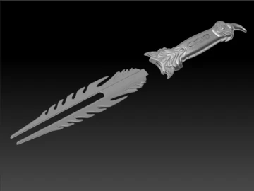 Predator Ceremonial Dagger stl - Image 3