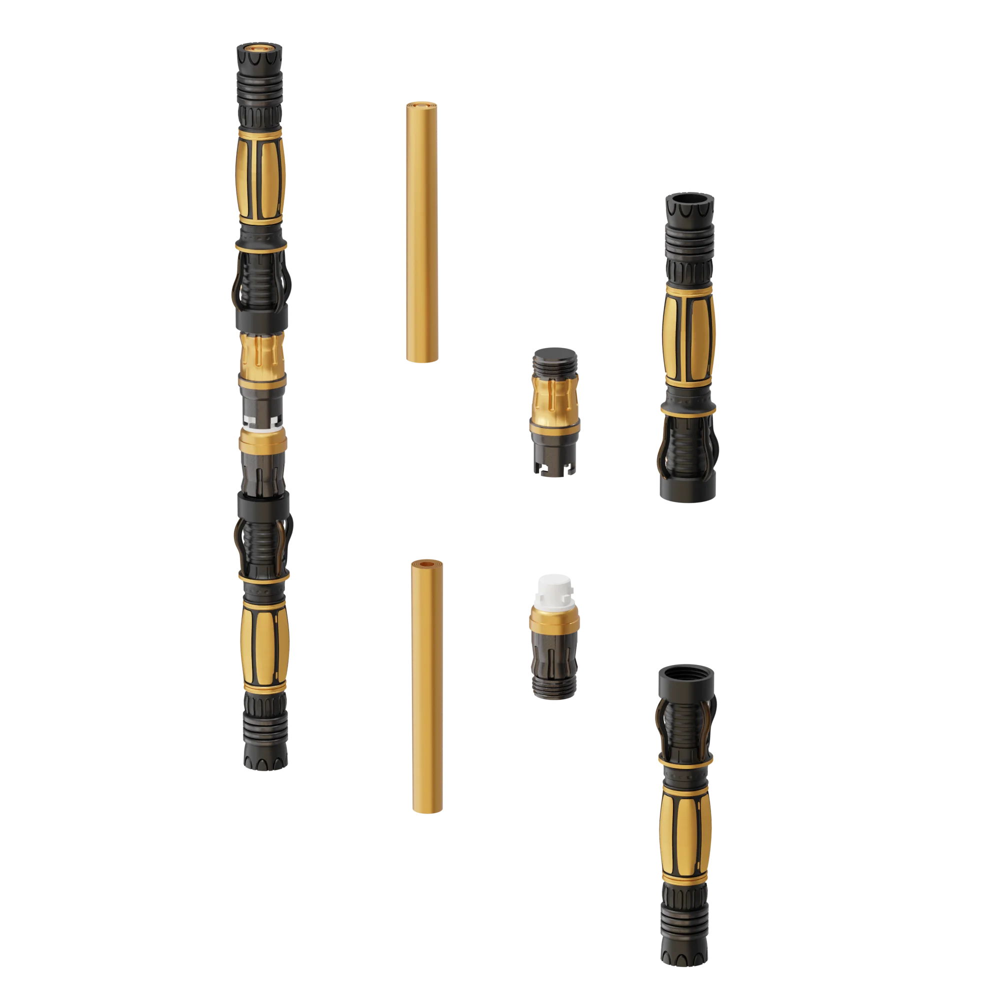 Print in Place Connecting Double Lightsaber Concept 4 - Image 3