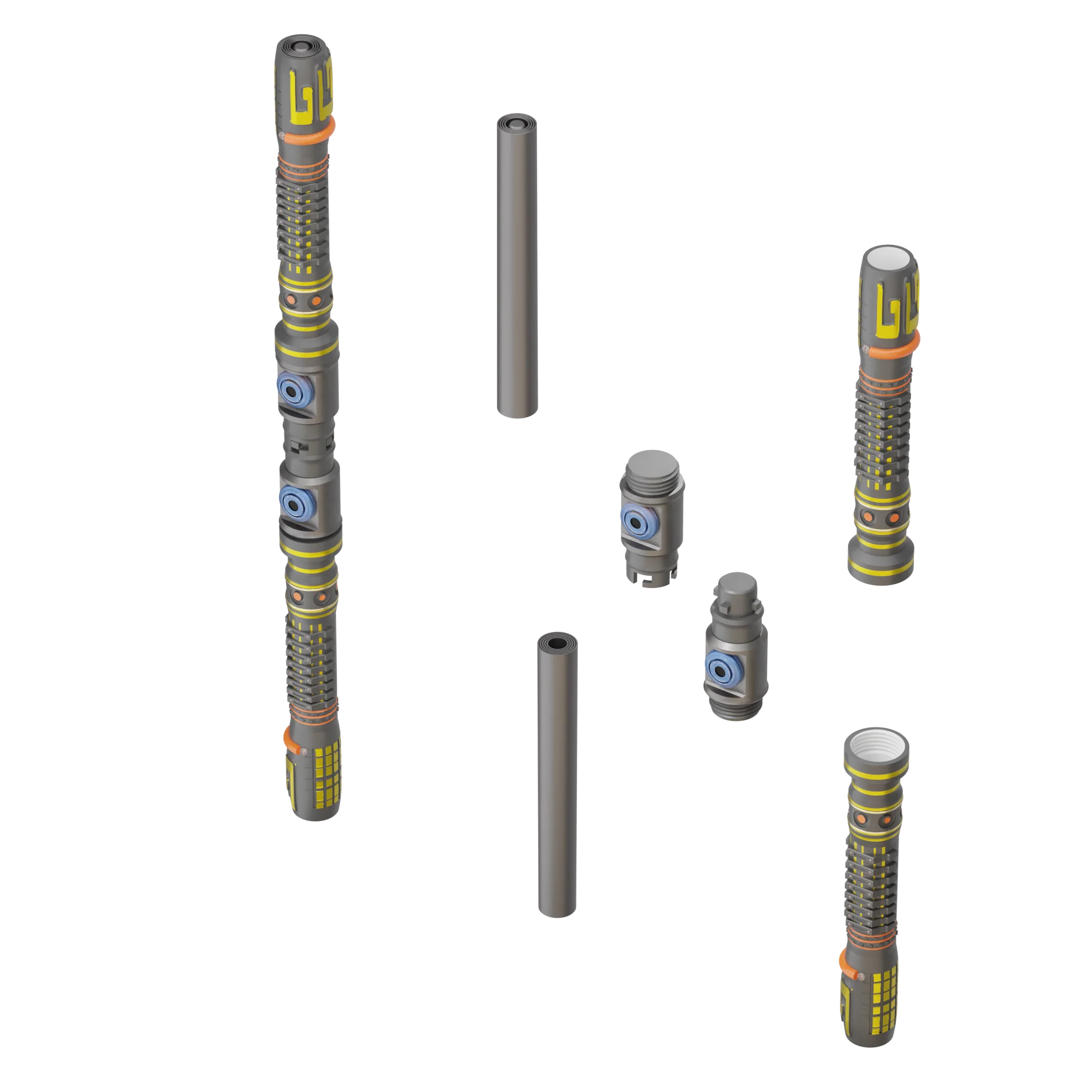 Print in Place Connecting Double Lightsaber Concept 7 - Image 3