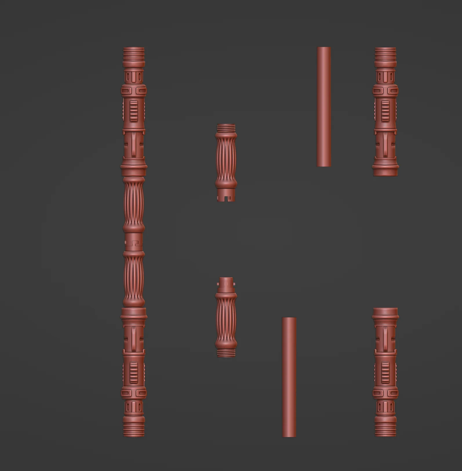 Print in Place Connecting Double Lightsaber Concept 9 - Image 5