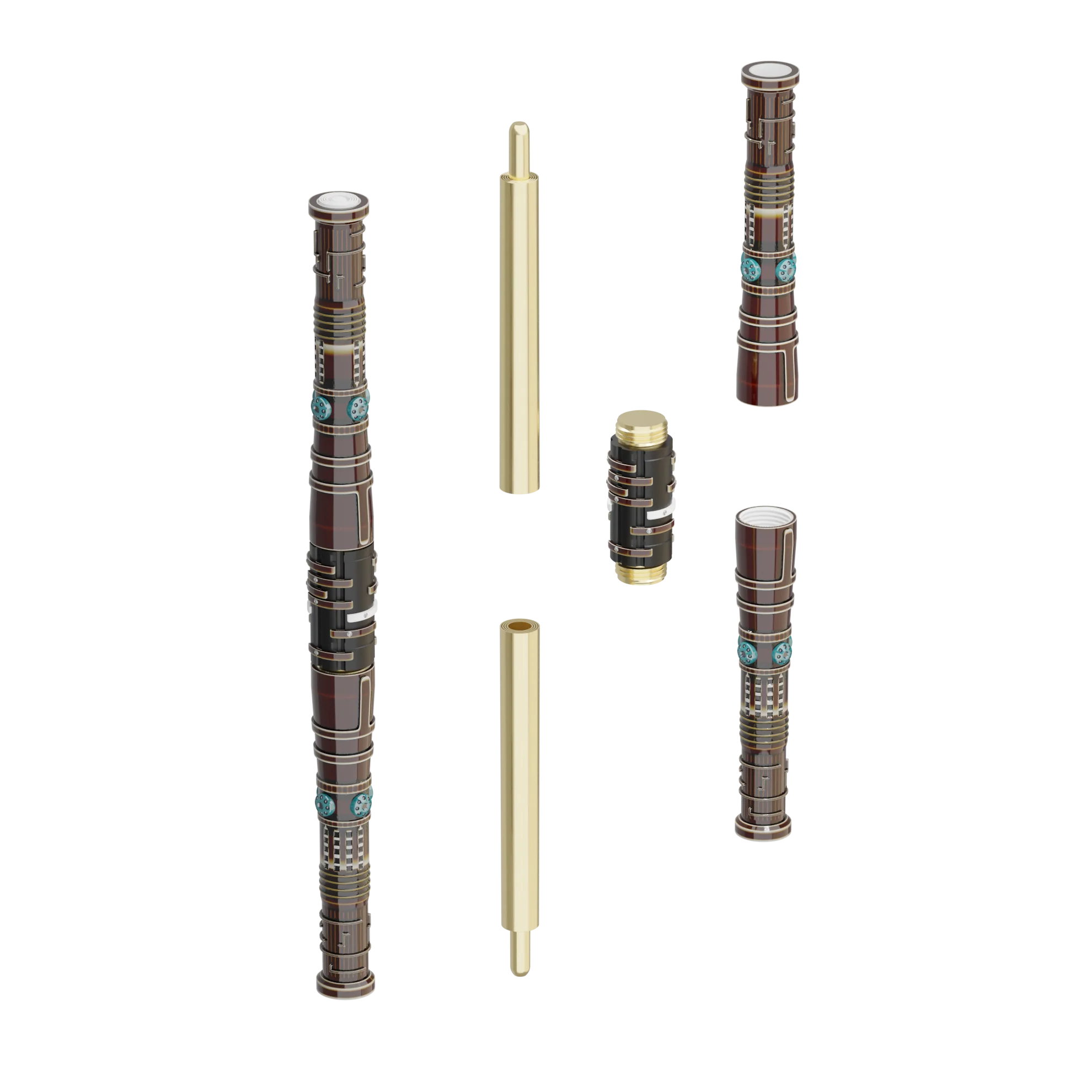 Print in Place Double Lightsaber Concept 7 - Image 4