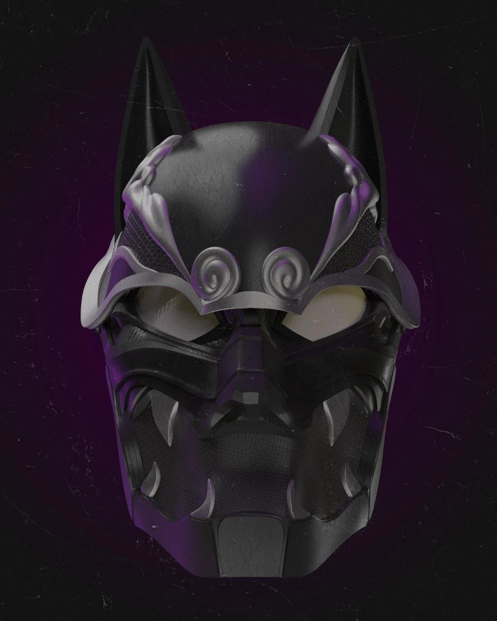 Shinobi Black Panther Helmet STL - Image 7