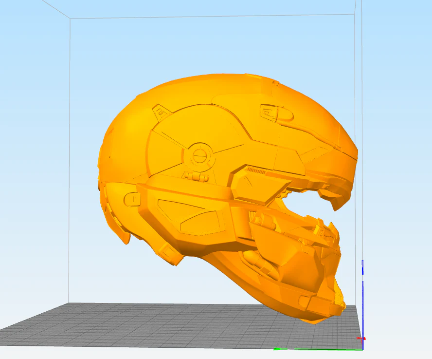 Spartan Locke Play Arts Kai Helmet STL - Image 3