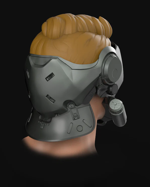 StarLord Helmet STL- Guardians Game - Image 2