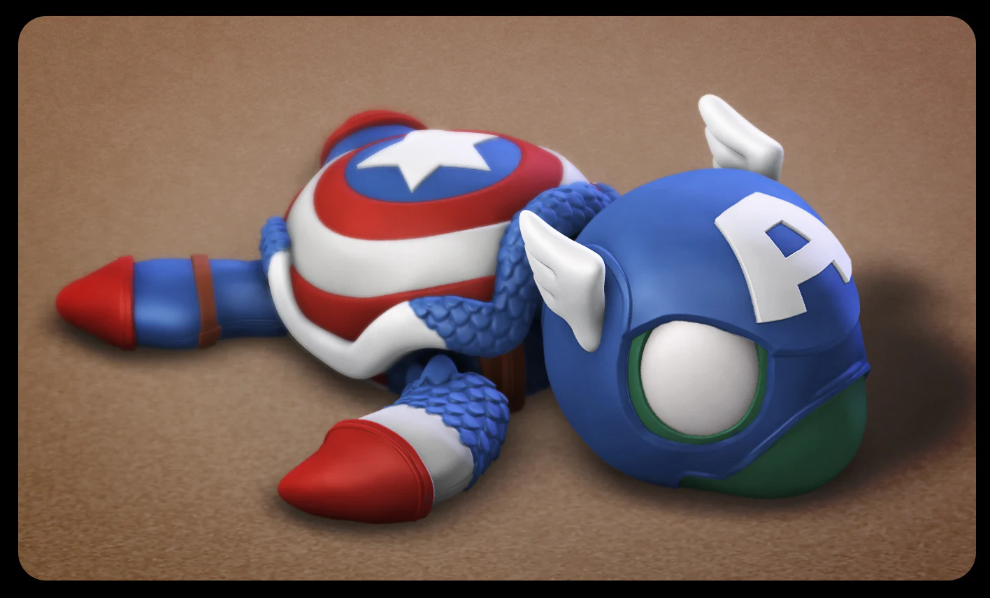 Super Turtle Captain America - Image 2
