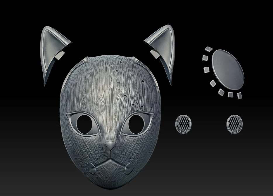 Tanjiro Kitsune Mask Realistic Remake - Image 3
