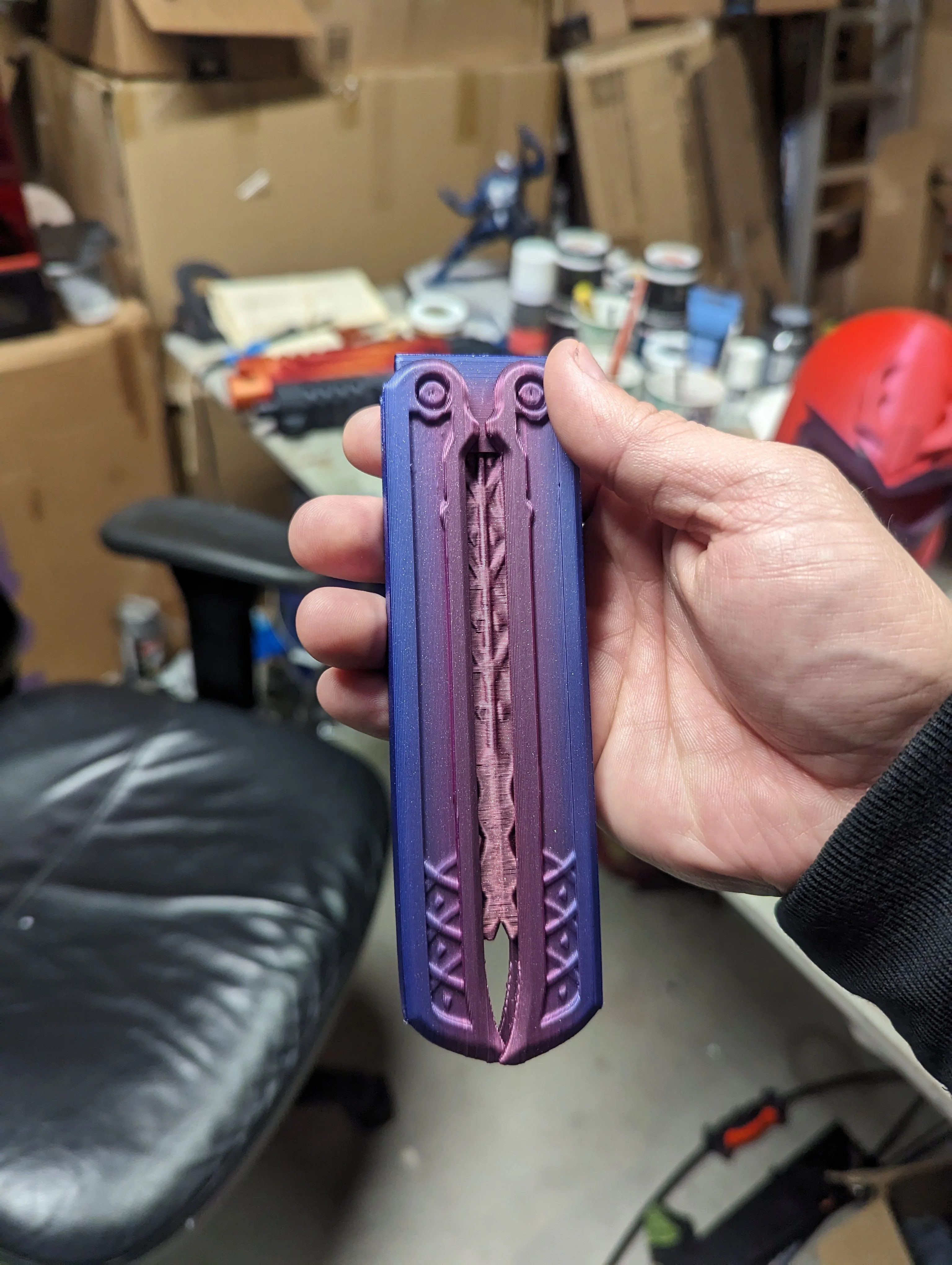 Tribal Balisong Butterfly Knife - Image 4