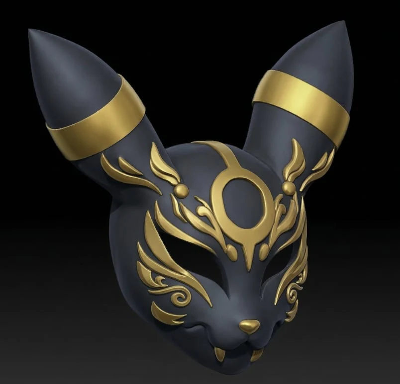 Umbreon Kitsune Mask - Image 2