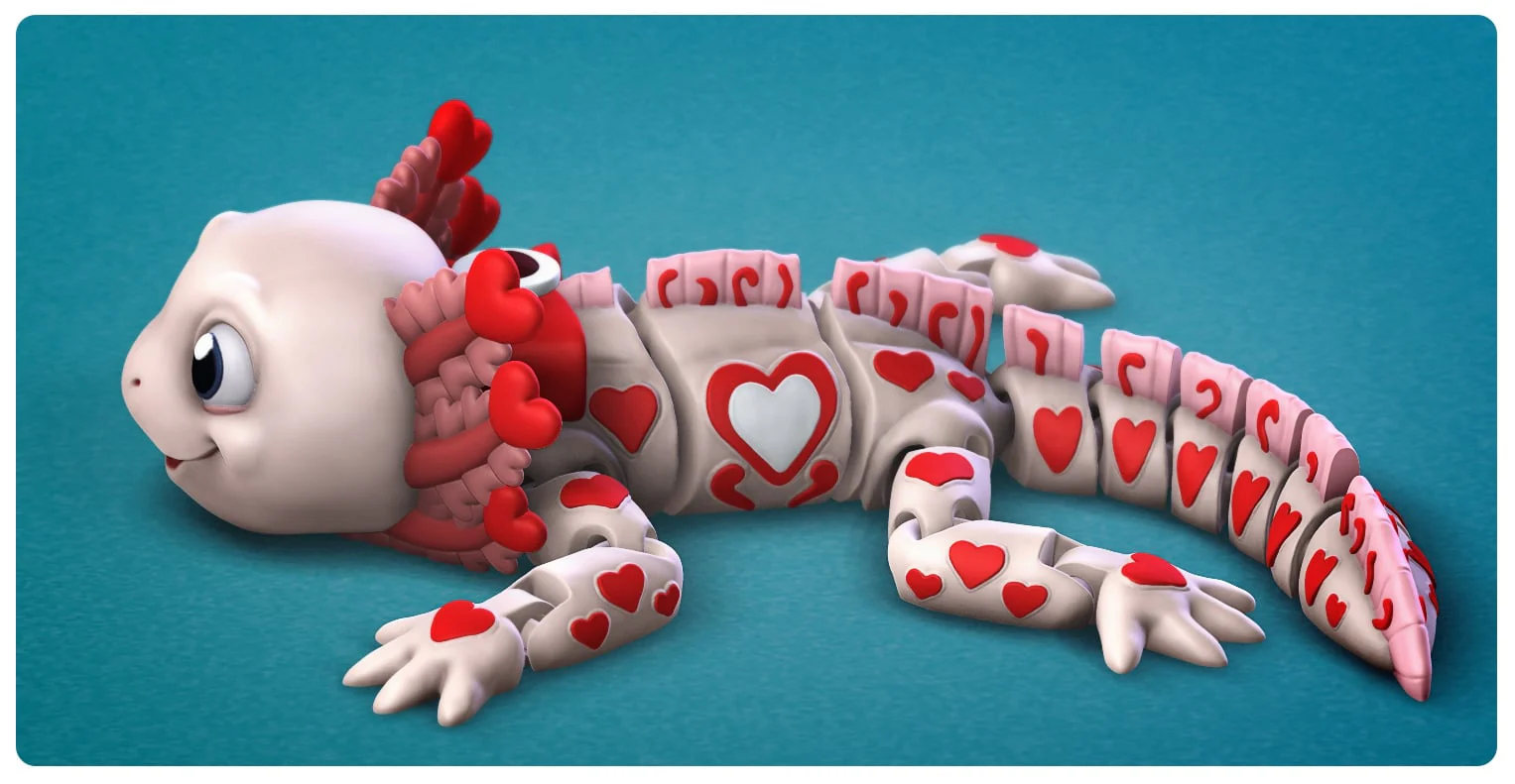 Valentines Axolotl - Image 2