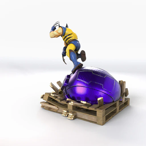 Wolverine Attack Statue STL - Image 3